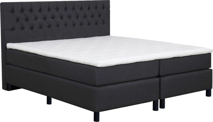 Boxspringset Vienna - 180x200 cm - met Bonellvering matras + topdekmatras