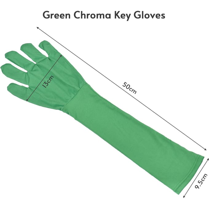 Groene Chroma Key Handschoenen Chromakey Handschoen Onzichtbare Effecten Achtergrond Chroma Keying Groene Handschoenen voor Groen Scherm groen