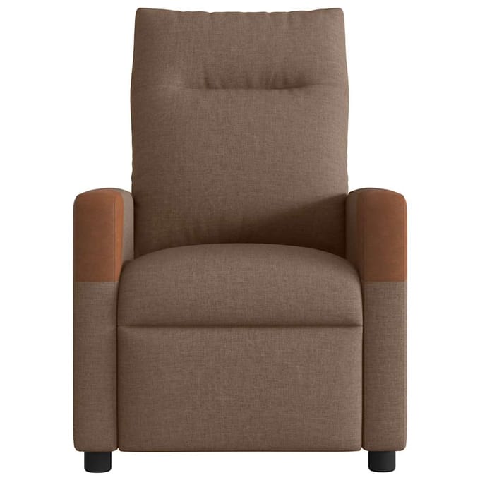 vidaXL - Massagestoel - verstelbaar - stof - bruin