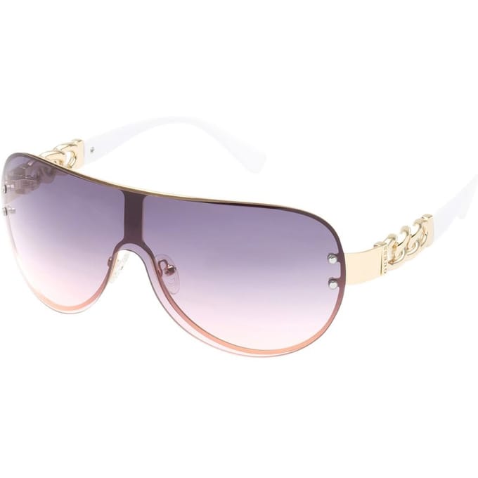 Guess Shield Womens Gold Smoke Grey Gradient GO00037