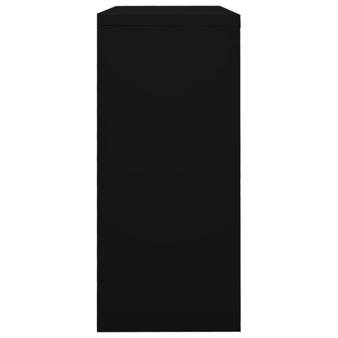 vidaXL - Roldeurkast - 90x40x90 - cm - staal - zwart