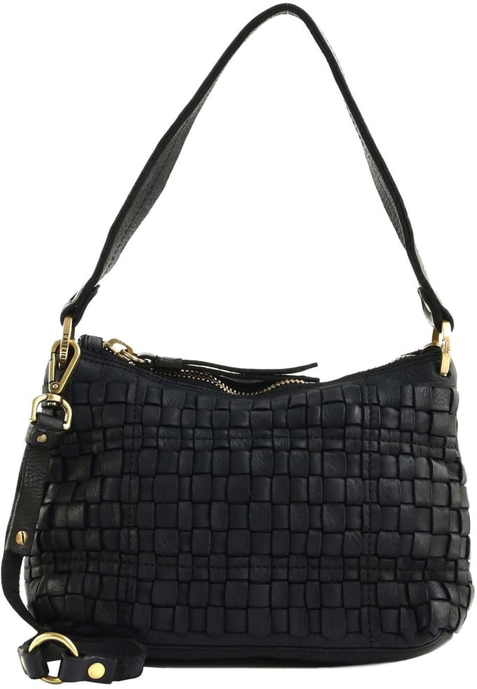 CATERINA LUCCHI Leren schoudertas Asia Shoulder Bag Nero zwart