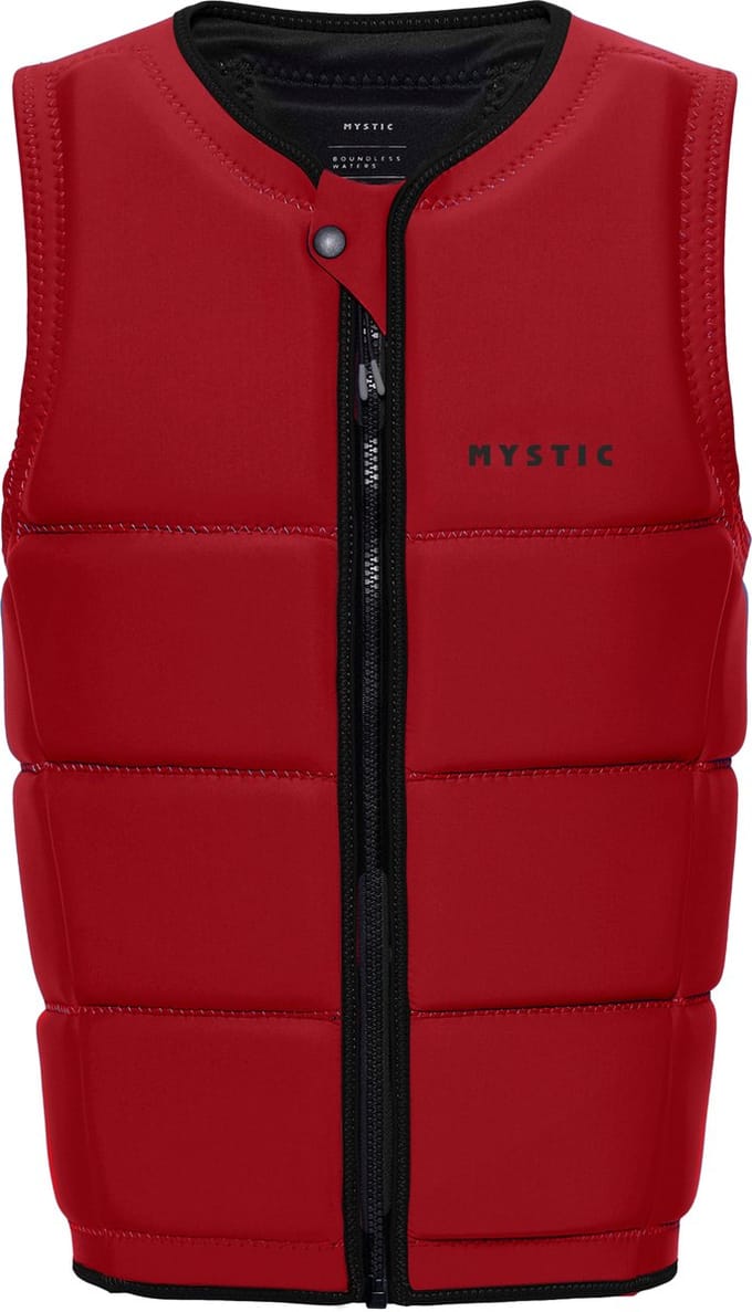 2025 Mystic Heren Brand Front Zip Wake Impact Vest - Red