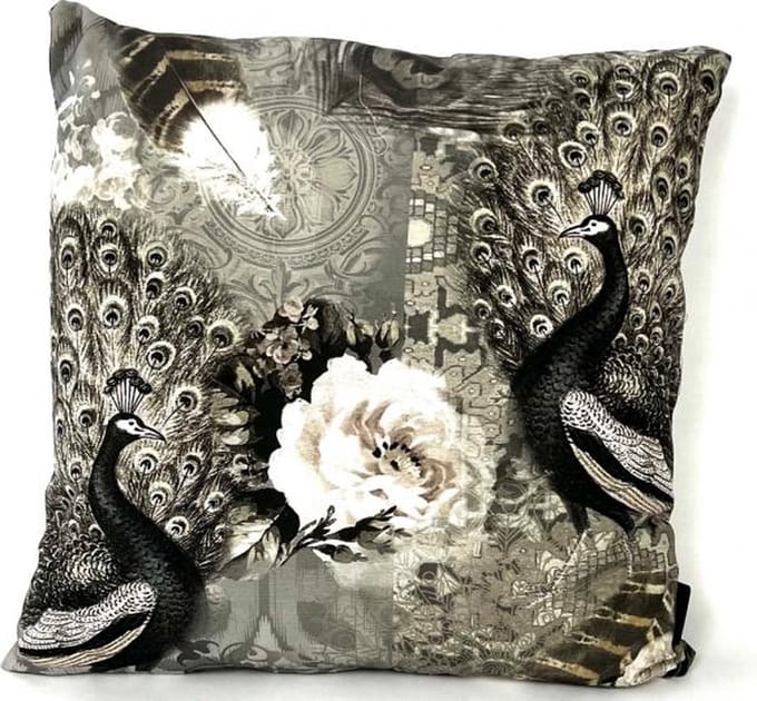 Madison sierkussen 45x45 cm Peacock Taupe