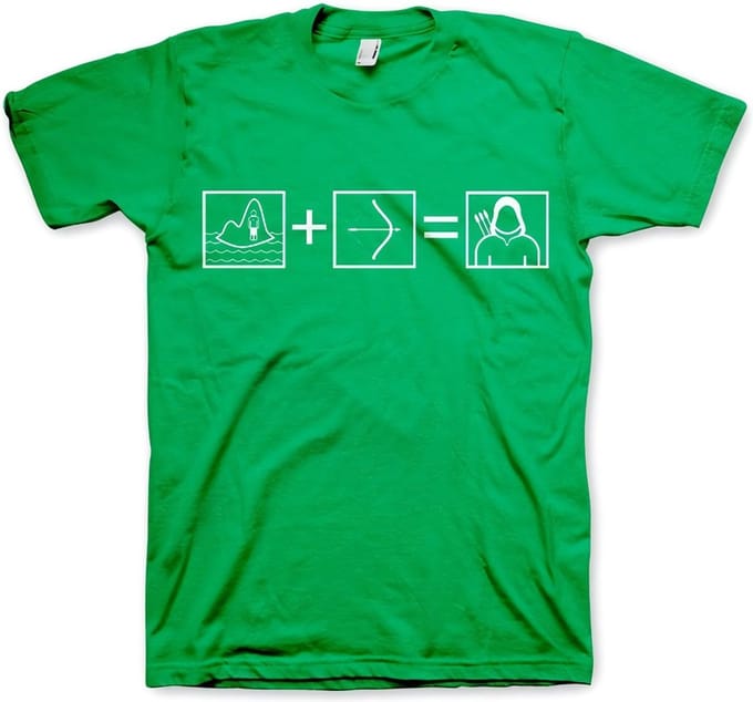 DC Comics Arrow Heren Tshirt -S- Arrow Riddle Groen
