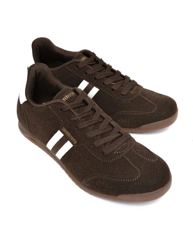 Lambretta Tackle Heren Chocolade Sneakers