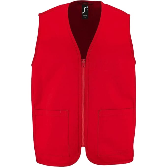 SOLS Wallace Gilet voor volwassenen (Rood)
