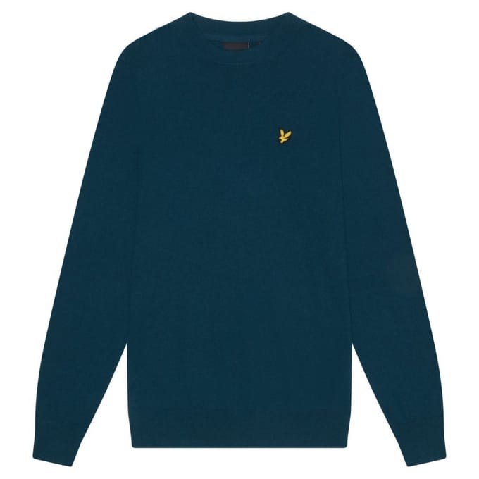 Lyle & Scott Apres marineblauwe pull-over trui met ronde hals