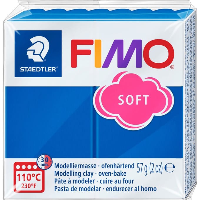 Boetseerklei Fimo soft 57 gram pacificblauw