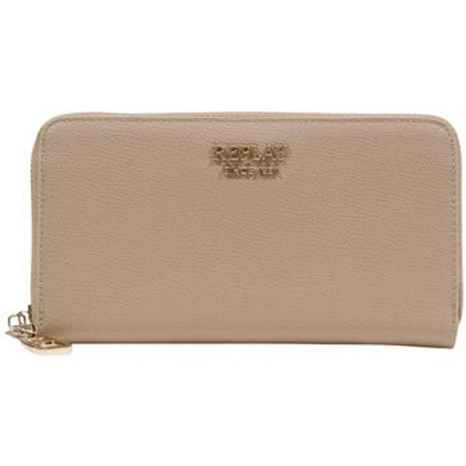 REPLAY portemonnee Zip Around Wallet Tannin beige