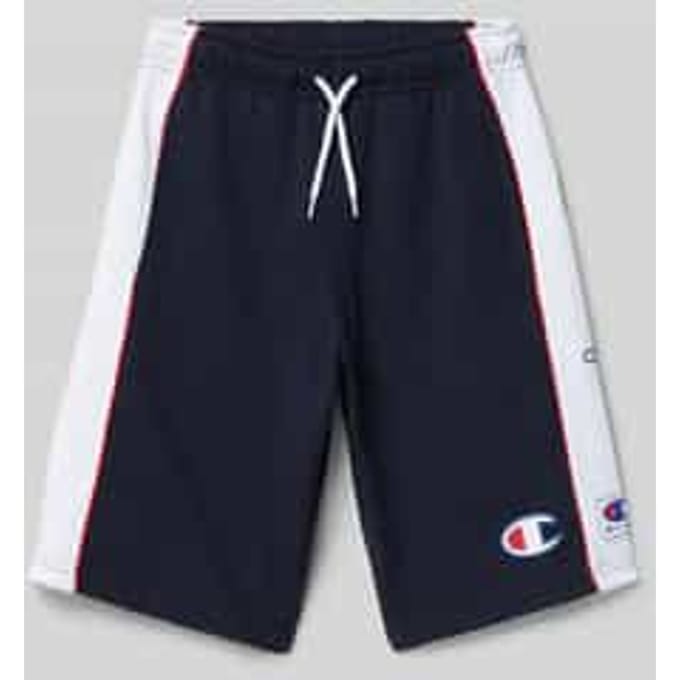 Regular fit bermuda met labelprint