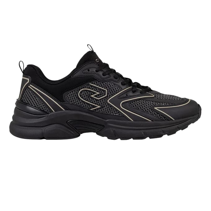 Cruyff Heren Scorpius Trainers (Zwart/Goud)
