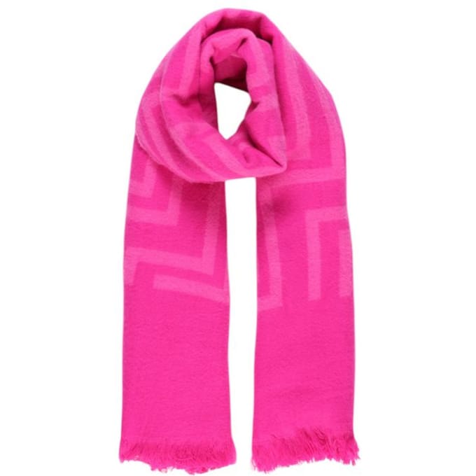Roze Geometrisch Patroon Sjaal