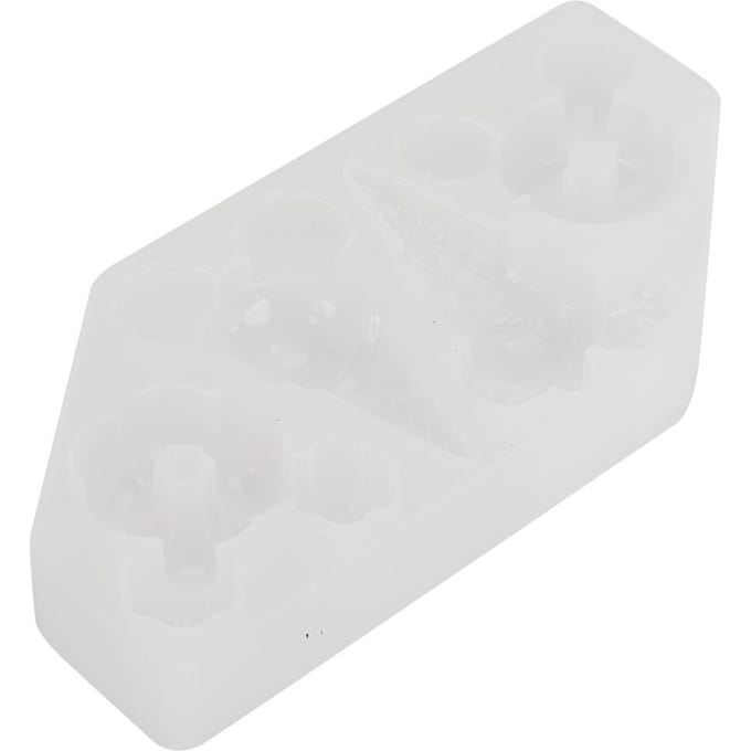 Siliconen Herbruikbare IJs DIY Vorm Draagbare Donut Maakvorm Accessoires white