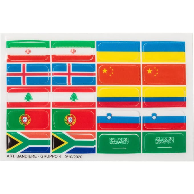 Riem bescherming Acavallo Flag Set For Opera Stirrups