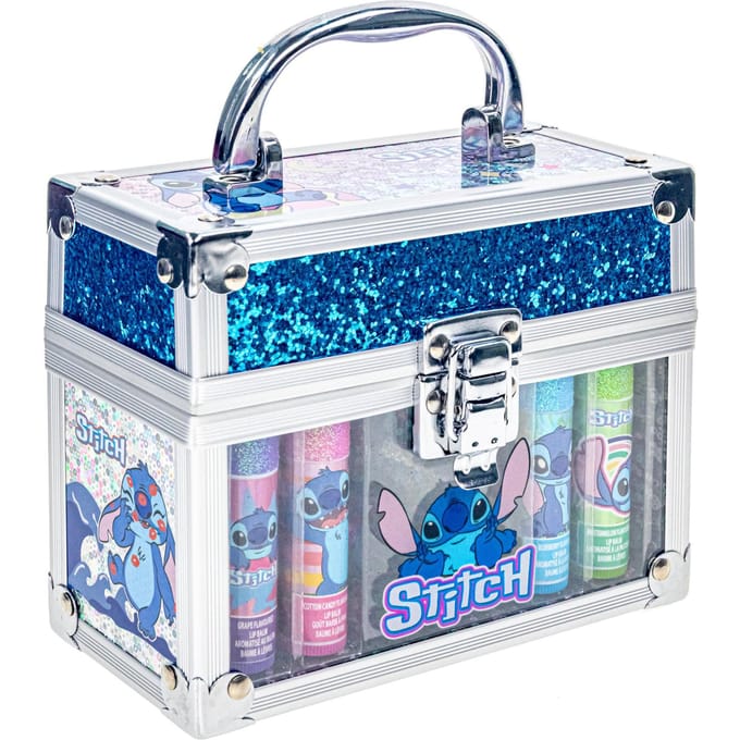 Stitch make-up koffertje met 4 lipbalsem