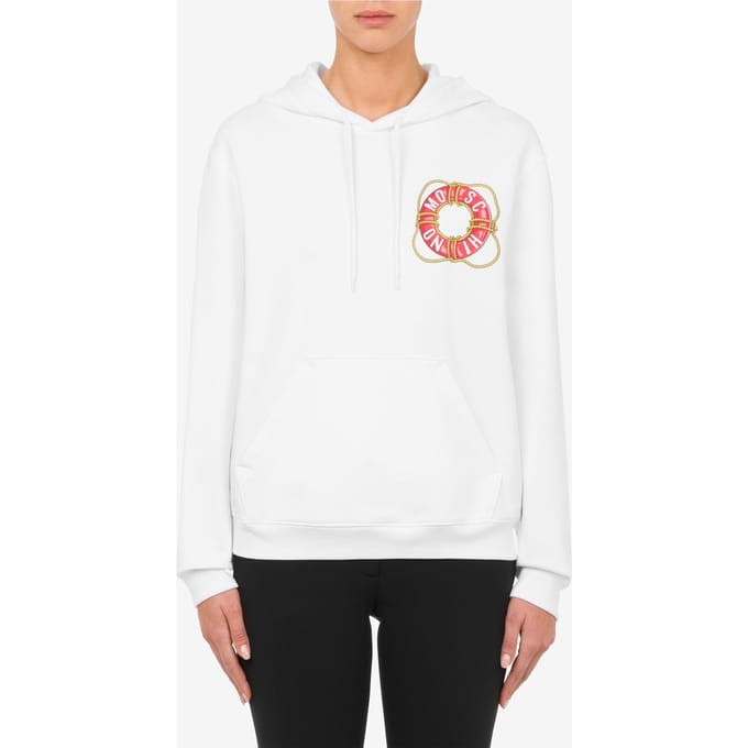 Moschino Sweatshirt White Taglia: 42 | Felpe con cappuccio Outlet | Donna | Bianco