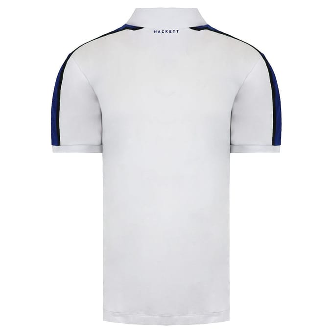 Hackett Aston Martin Racing Heren Wit Poloshirt