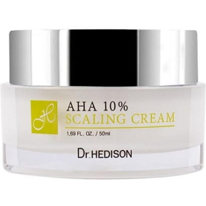Dr. Hedison, Aha, AHA 10%, Peeling, Exfoliërende Crème, 50 ml
