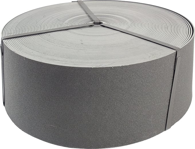 Nature - Borderrand op rol - Grijs - 15cm x 40m - 3mm dik - flexibel