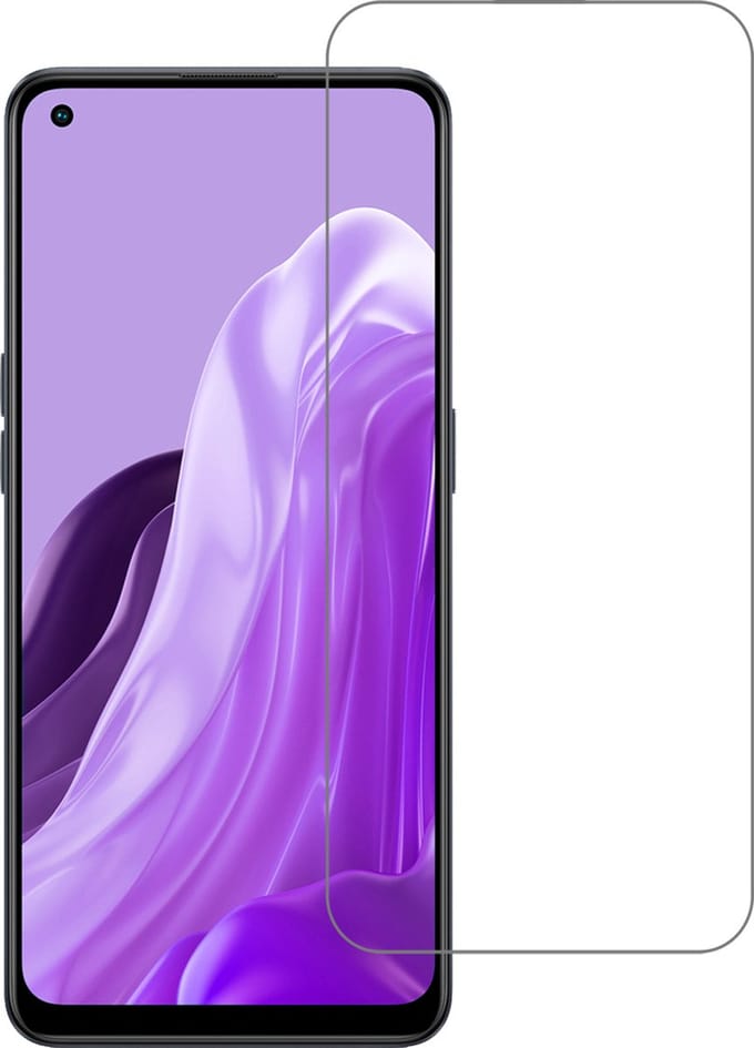 Screenprotector - Geschikt voor OPPO Reno 8 Lite - Extra Sterk - Gehard Glas - Beschermglas - Tempered Glass - Screen Protector