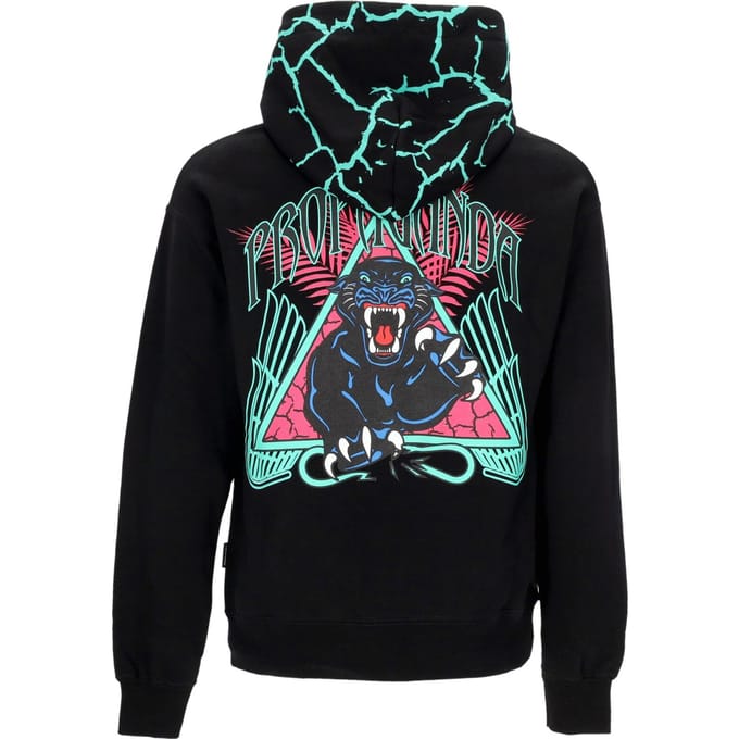 Lichtgewicht herensweatshirt met capuchon Triangle Panther Hoodie zwart