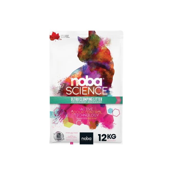Dubbelpak: 2x12kg Noba Science Sparkling Fresh Scent kattenbakvulling
