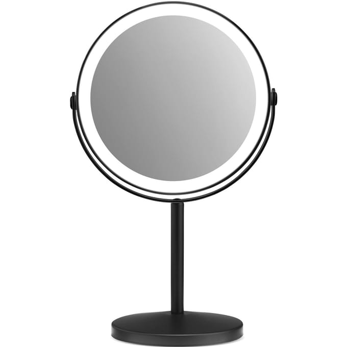 Gillian Jones - Rechargeable LED table mirror with USB-C &10 x - Mat Black