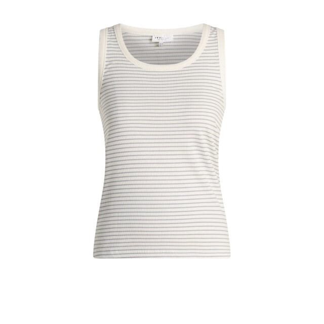 IVY BEAU Graciana Tops - White/Grey - maat 36