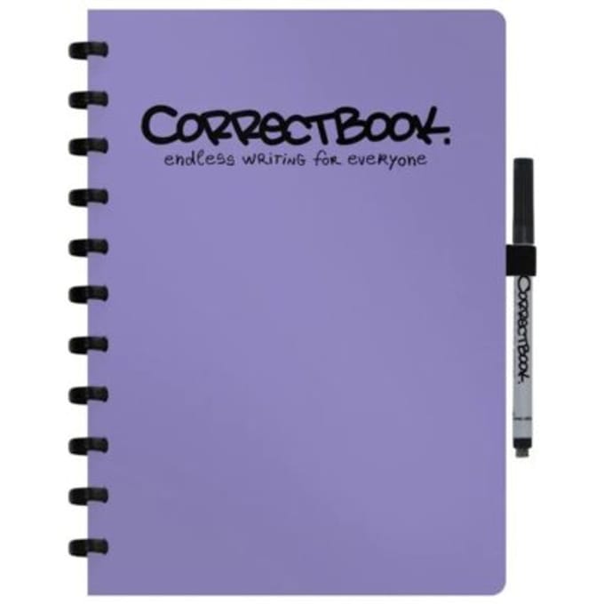 Correctbook original a4 petunia purple, blanco