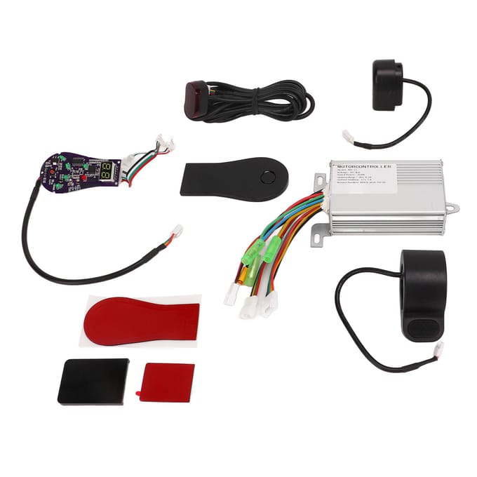 36V 350W Controller Kit met Dashboard Duimgas Elektrische Scooter Montage Accessoires Set white