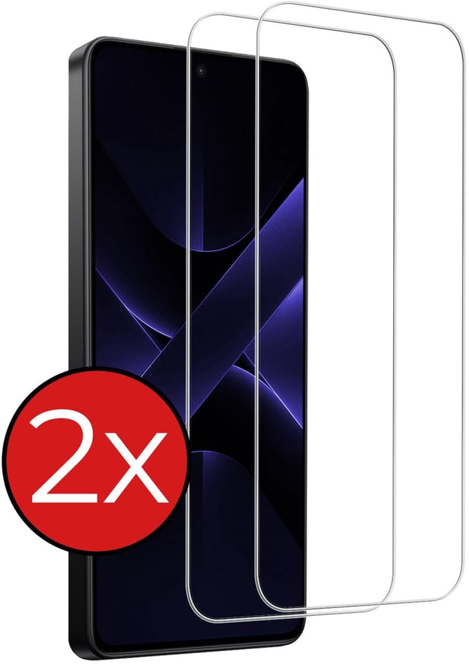 Screenprotector - 2 Stuks - Geschikt voor Xiaomi Poco X7 Pro - Extra Sterk - Beschermglas - Gehard Glas - Tempered Glass - Screen Protector