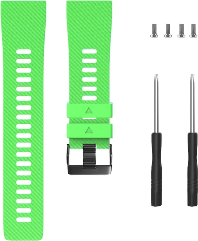 Siliconen bandje - geschikt voor Garmin Forerunner 30 / 35 - limoengroen