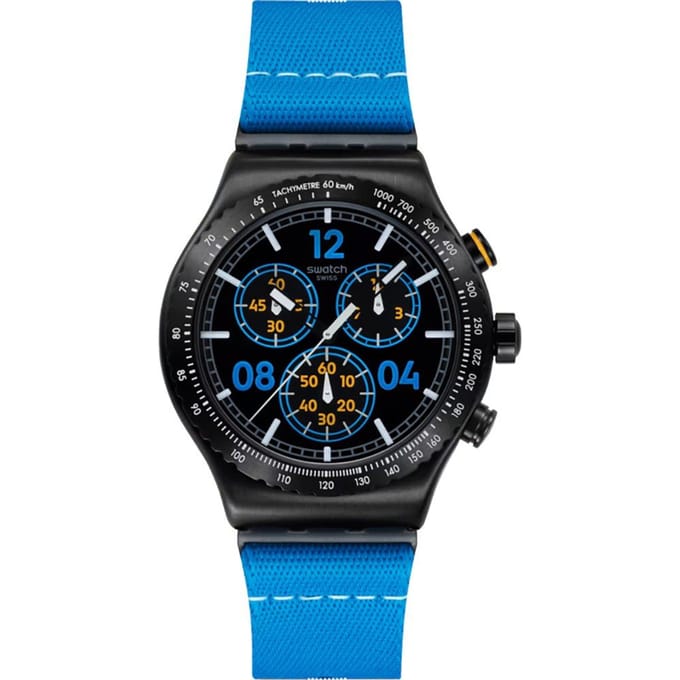 Swatch Irony - Chrono New YVB100 Moments in Blue Horloge
