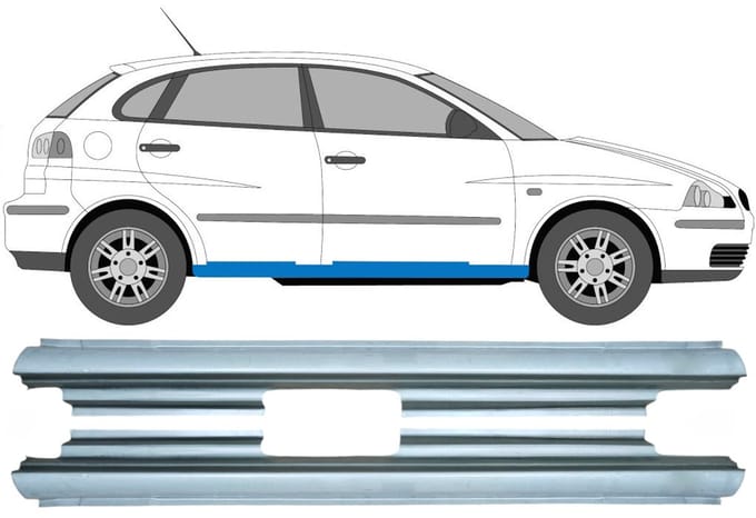 Volledige dorpel voor Seat Ibiza Cordoba 2002-2008 / Links + Rechts / Set