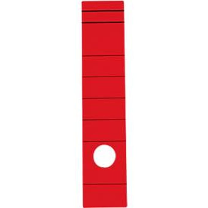 Rugetiket, rugbreedte 60 mm, zelfklevend, 10 stuks, rood