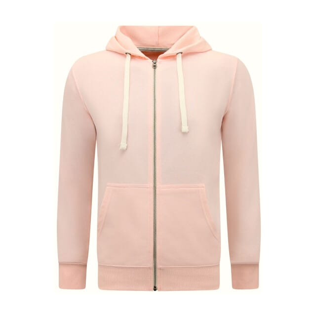 Hoodie Heren met Rits - Jogging Shorts Heren - SET - Pink