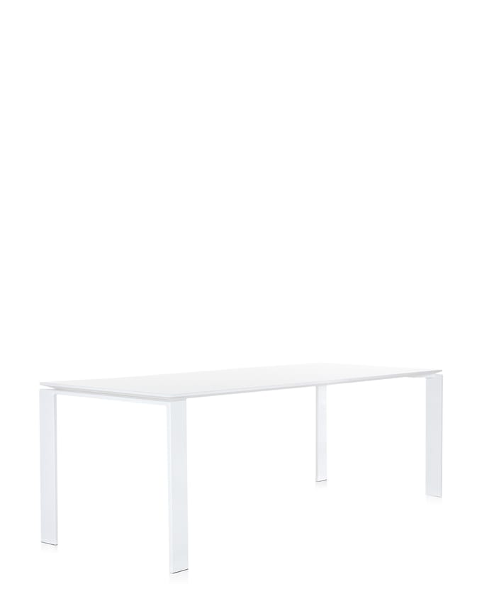 Kartell Four Tafel Soft - wit - wit - rechthoekig, 223 x 79 cm