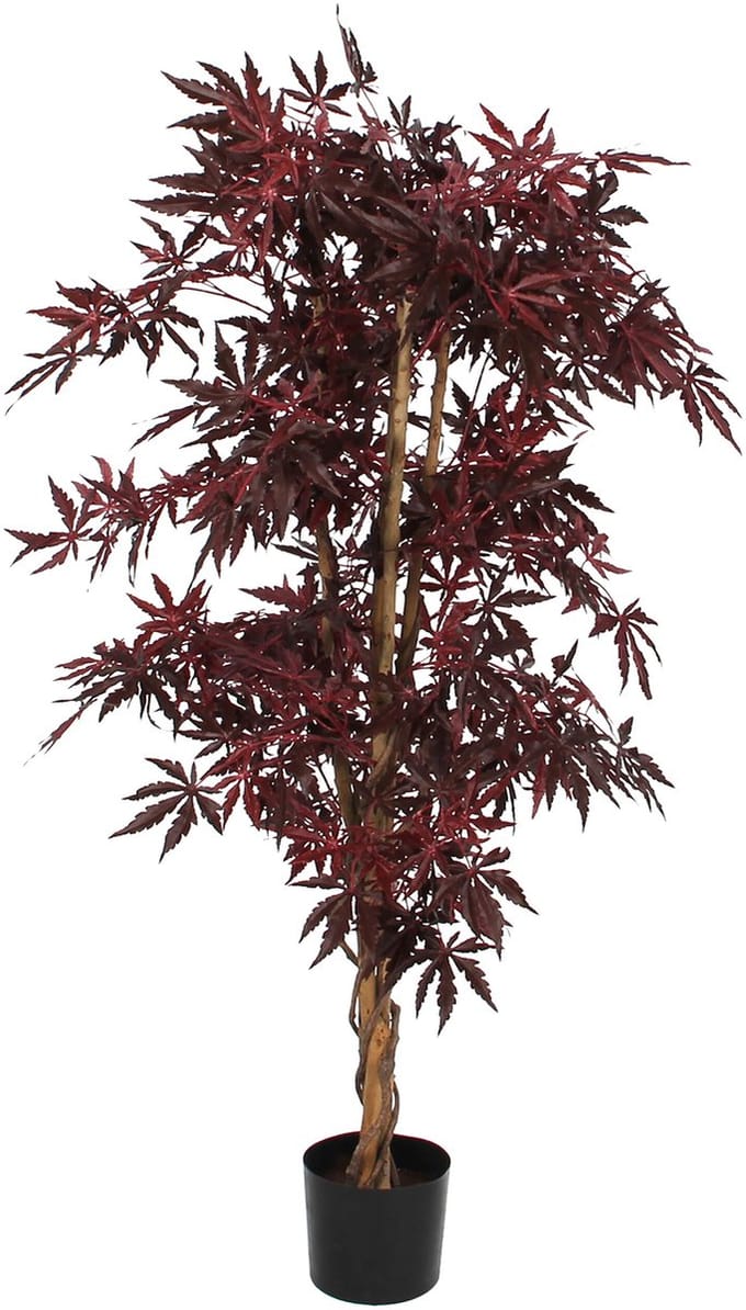 Mica Decorations Esdoorn Kunstplant - H150 x Ø80 cm - Rood