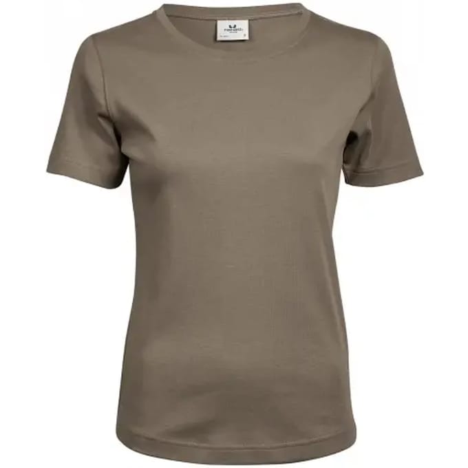 Tee Jays - Dames Interlock T-shirt - Clay maat S