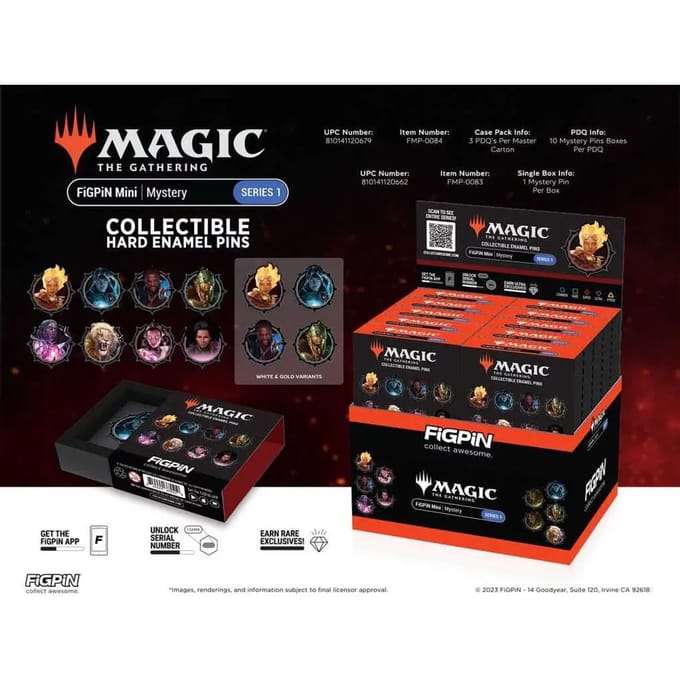 Spindel FiGPiN Magic the Gathering: Series 1 Blind Box Enamel (x10)