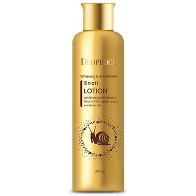 Deoproce Whitening en anti-rimpel slakkenlotion 260 ml beige