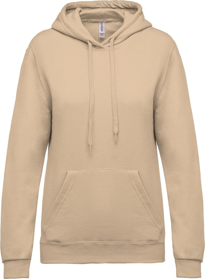 Kariban Eco damessweater met capuchon K473 - Light Sand - S