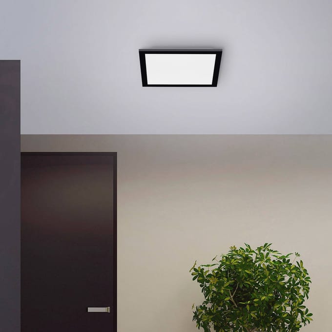 LED plafondlamp FLAT, 2700-5000 K,CCT lichtmanagement, dimbaar, afstandsbediening, 20 W, L 295 x B 295 mm