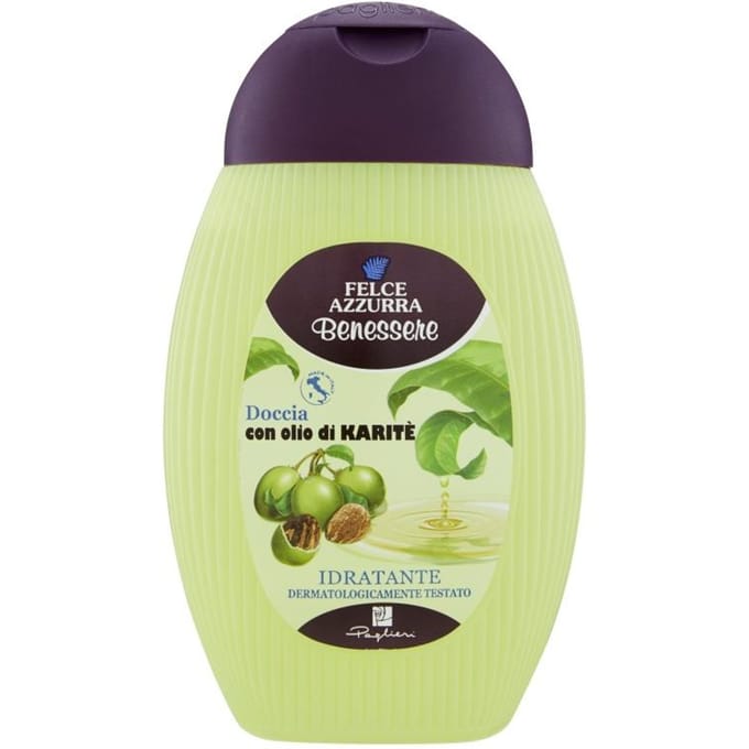 Gel douche doccia olio karite 250ml - felce azzurra
