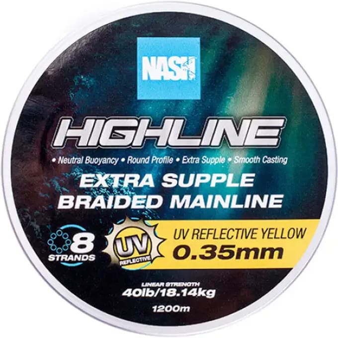 Nash Highline Floating 600 M Gevlochten Vislijn Transparant 0.180 mm