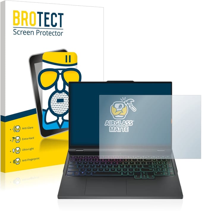 BROTECT - Screenprotector voor Lenovo Legion Pro 7 16" - Folie Beschermfolie Beschermglas matte