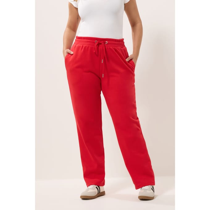 Yours Rode Joggingbroek Met Omslag Size 48
