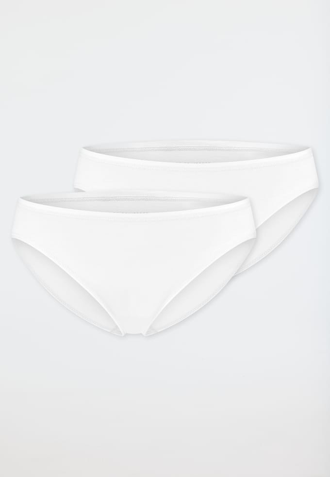 Schiesser 2 PACK Mini Slip 95/5 - Dames Onderbroek - wit