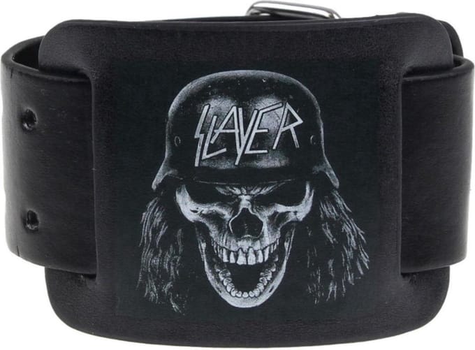 Slayer - Wehrmacht - Leren Polsband